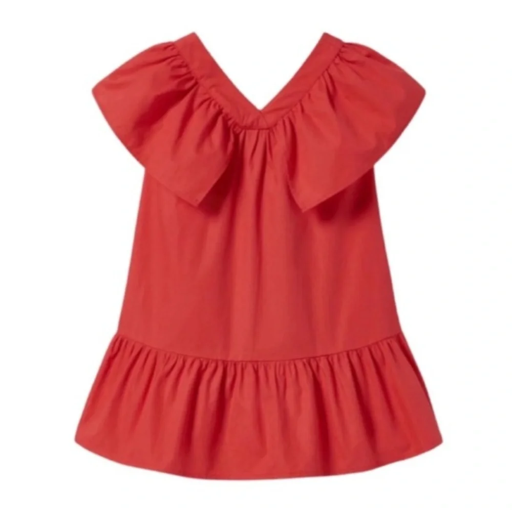 ZARA TODDLER GIRL FLOUNCED POPLIN DRESS